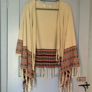Forever 21 Fringe Cardigan